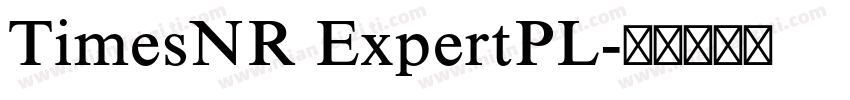 TimesNR ExpertPL字体转换